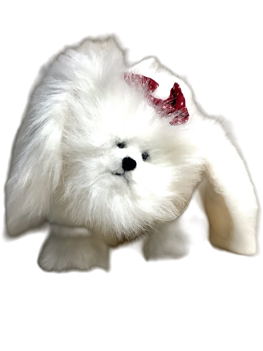 Vintage Boyds Bears Zsa Zsa Yipsalot Fluffy White Dog 10in